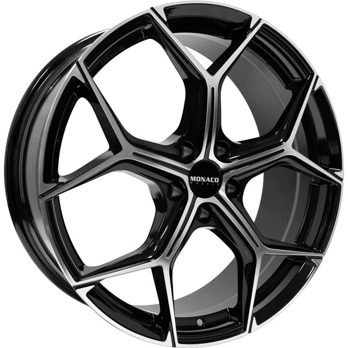 8,0X20 MONACO WHEELS GP16 Blk/Pol 5/108 ET45 CH73,1