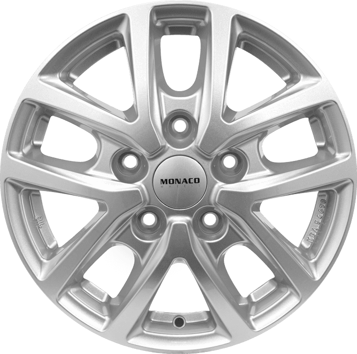 6,5X16 MONACO WHEELS CL2T SLV 5/118 ET66 CH71,1