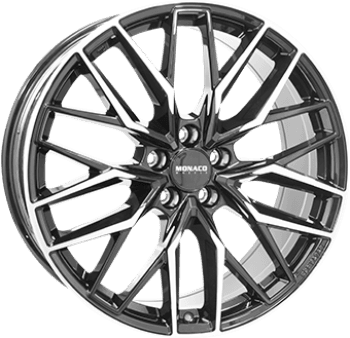 8,0X18 MONACO WHEELS GPX Black Polished 5/114,3 ET40 CH70,1